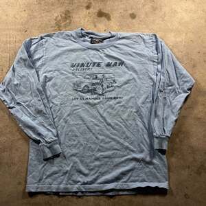 Steve & Barry's Minute Man Delivery Graphic Long Sleeve T-Shirt Size M